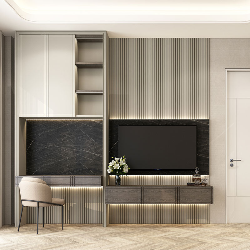 Panneau Akupanel Gris Noyer 260x60 cm
