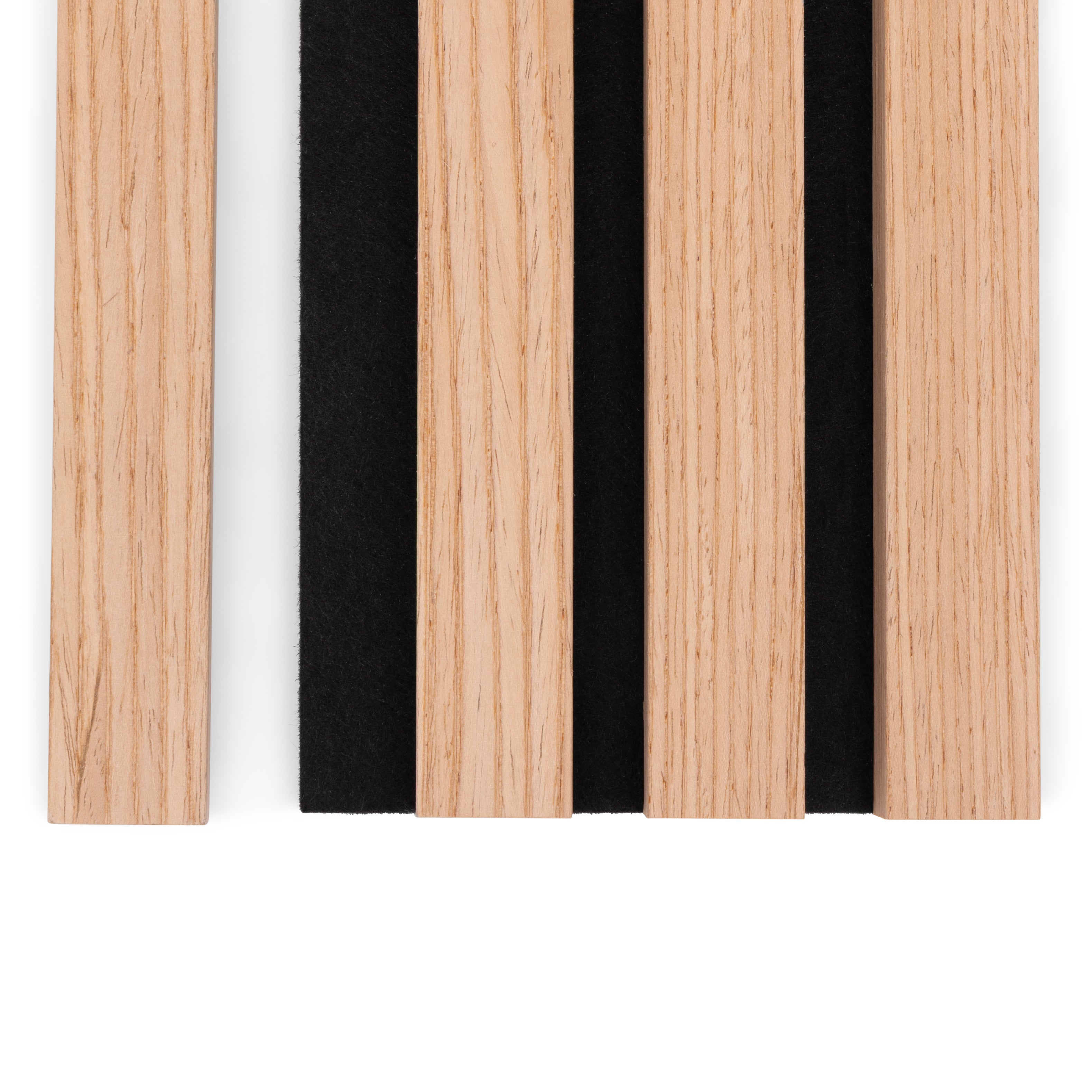 Lattes d'extrémité AkuPanel en bois de chêne naturel 300 cm