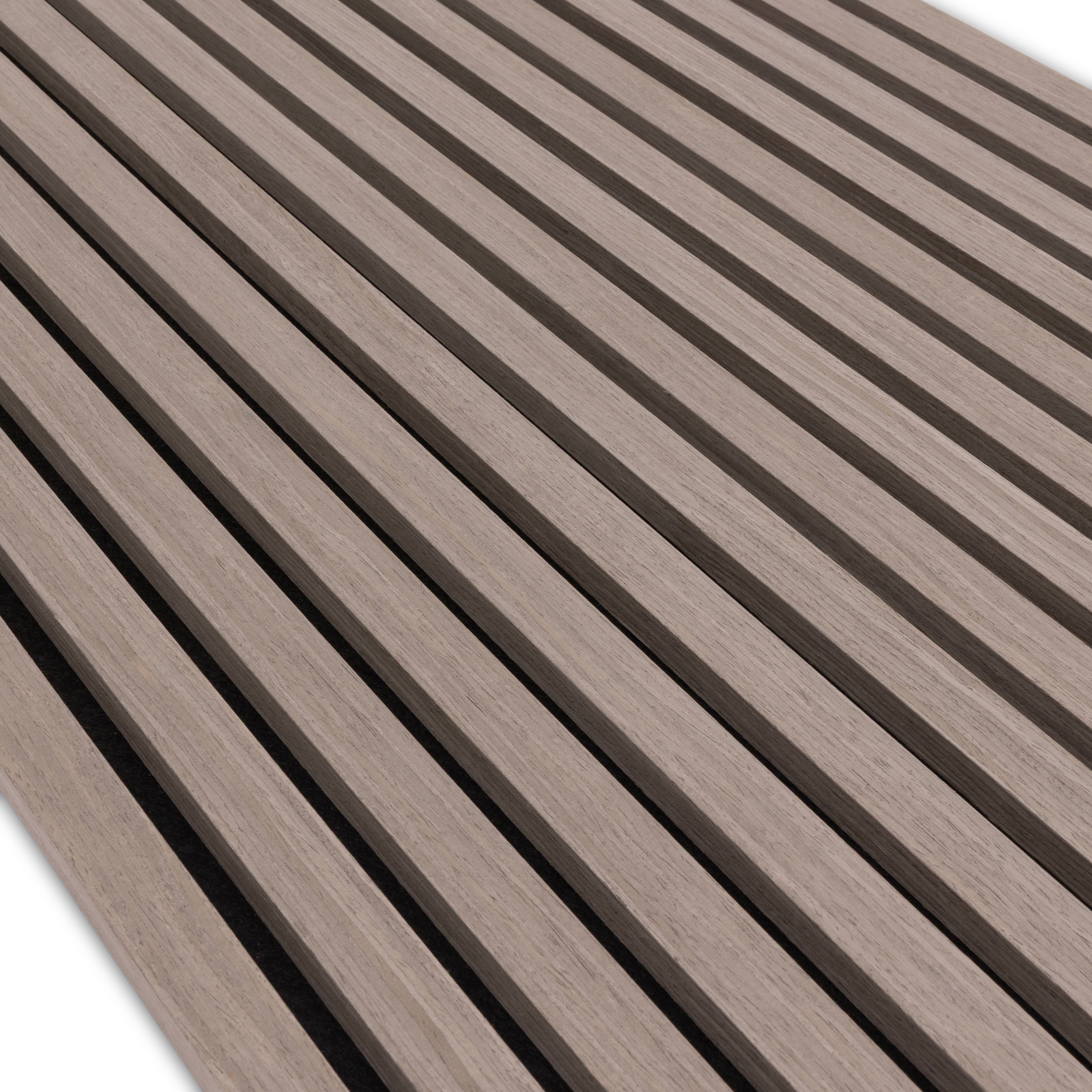 Panneau Akupanel en bois de noyer gris 300x60 cm