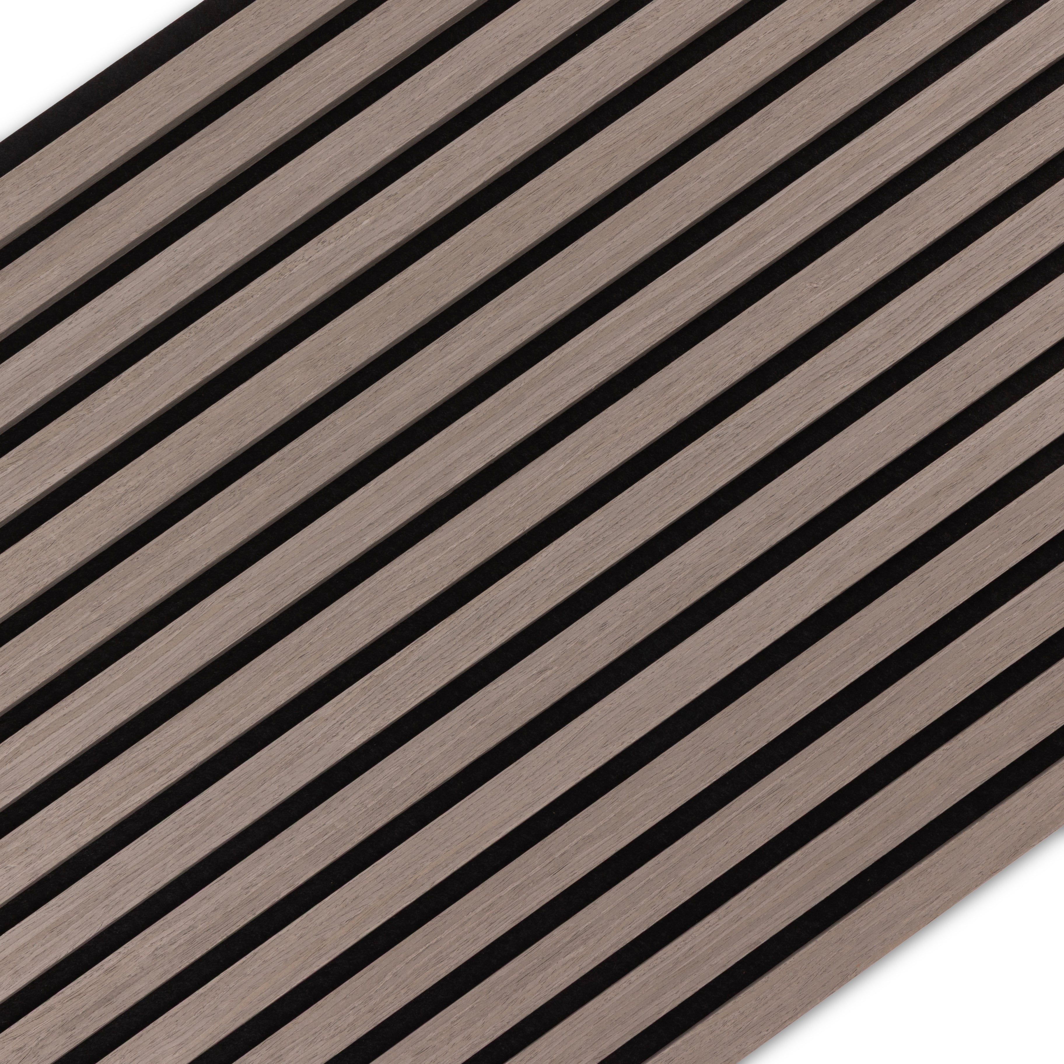 Panneau Akupanel en bois de noyer gris 300x60 cm