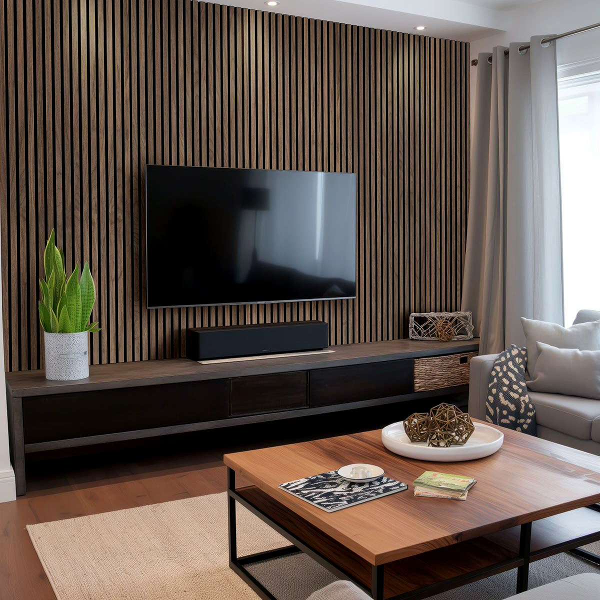 Akupanel Walnussholz 260x60 cm