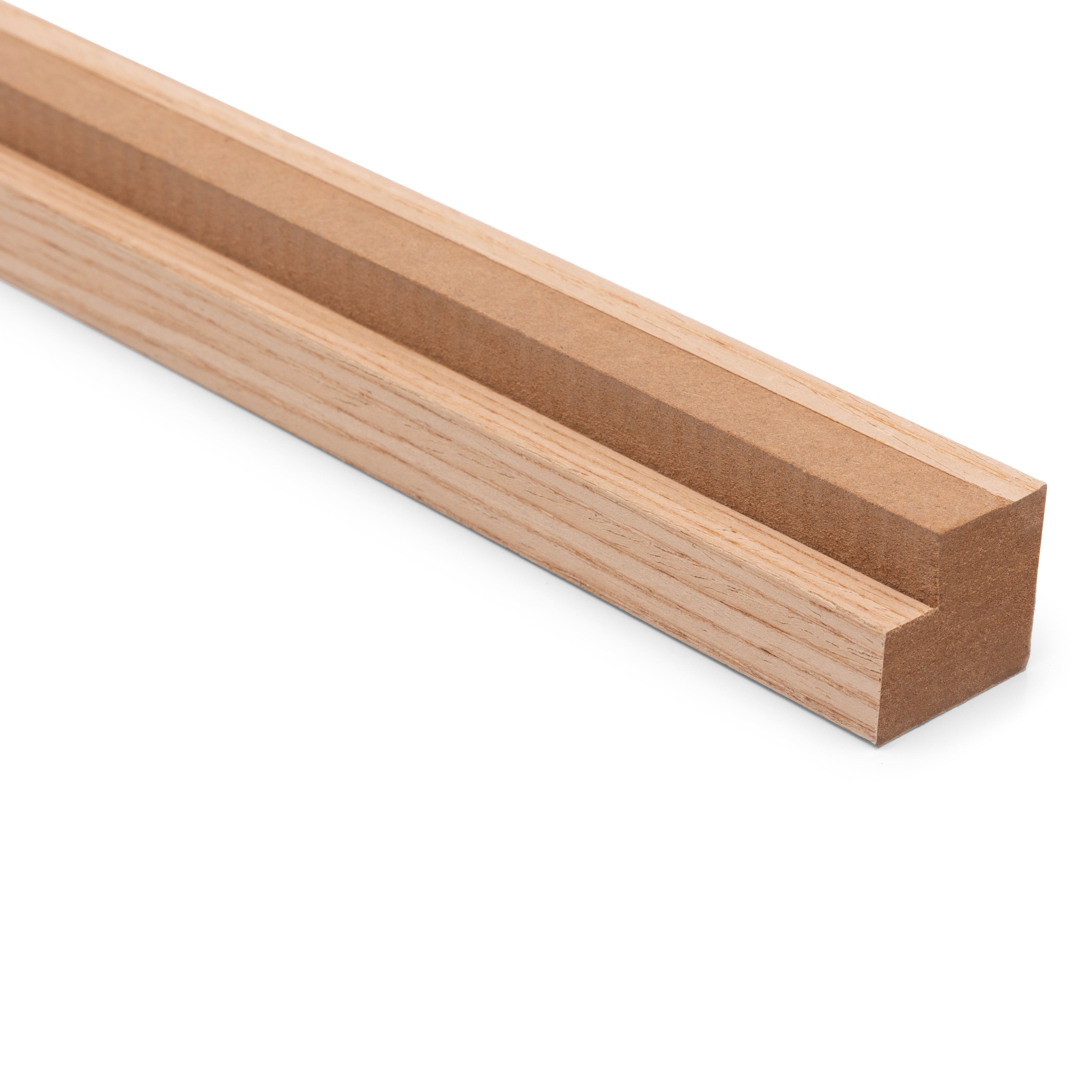 AkuPanel Latte d'extrémité en bois de chêne naturel 260 cm
