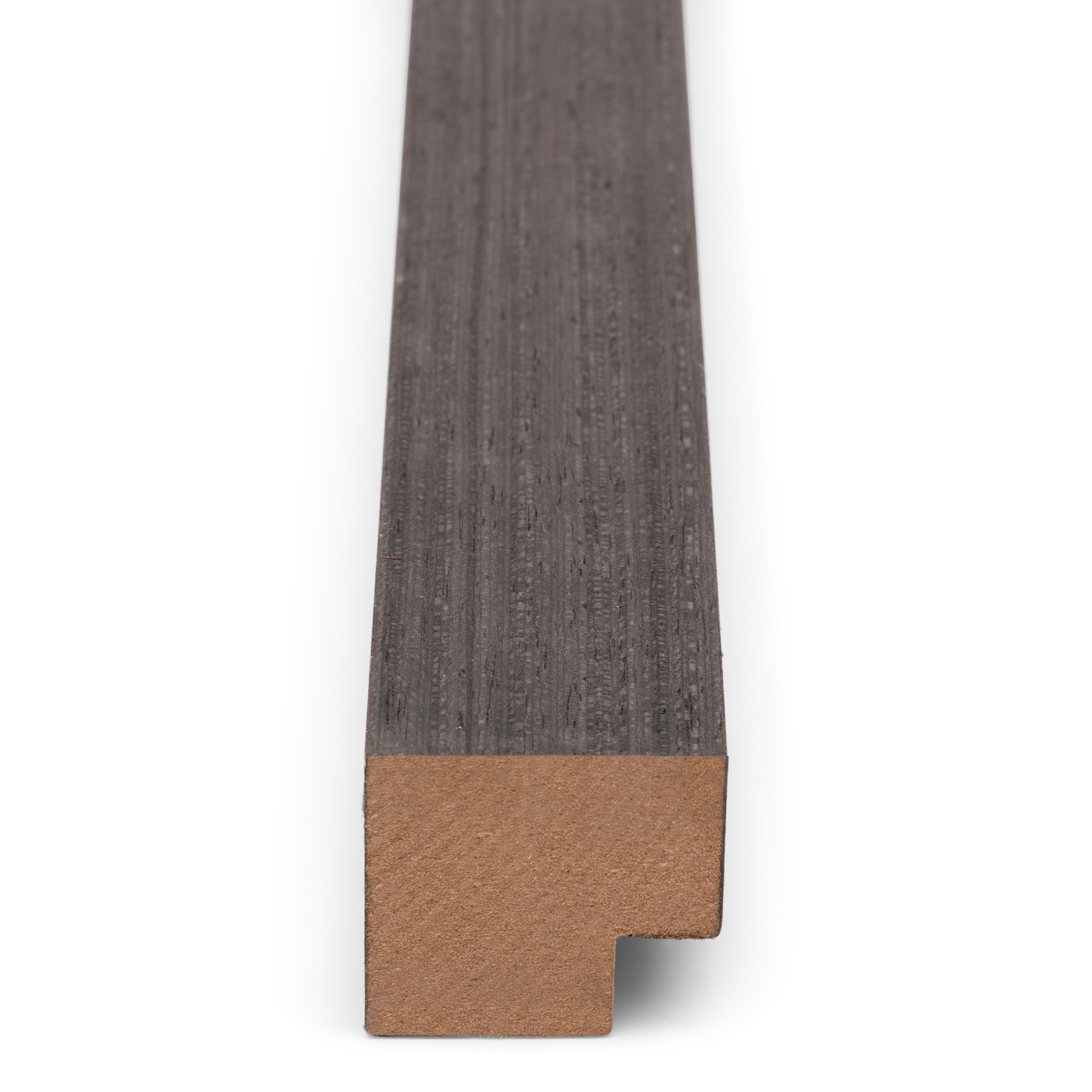 Bande d'extrémité AkuPanel en bois de chêne noir 300 cm
