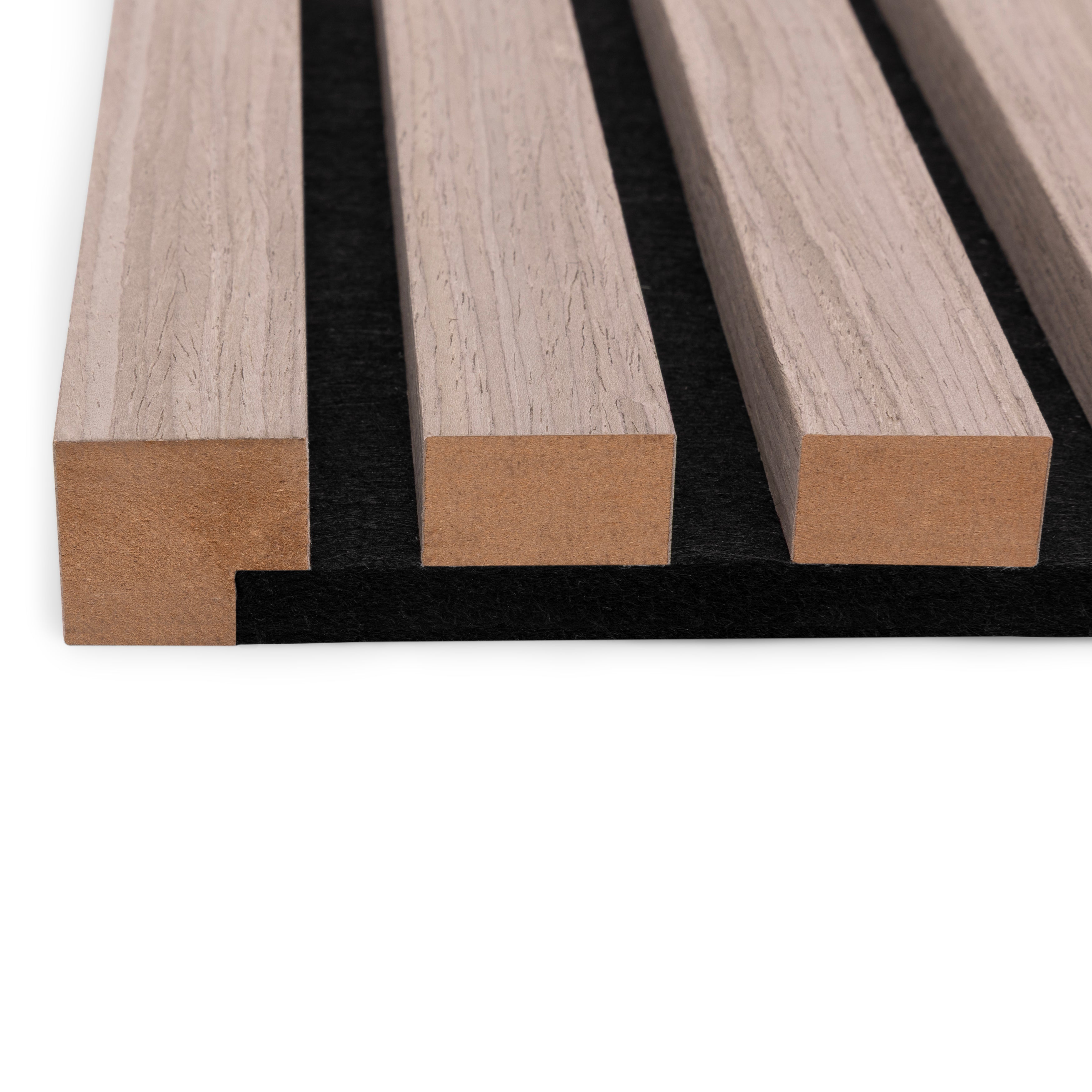 AkuPanel Latte d'extrémité en bois de noyer gris 300 cm