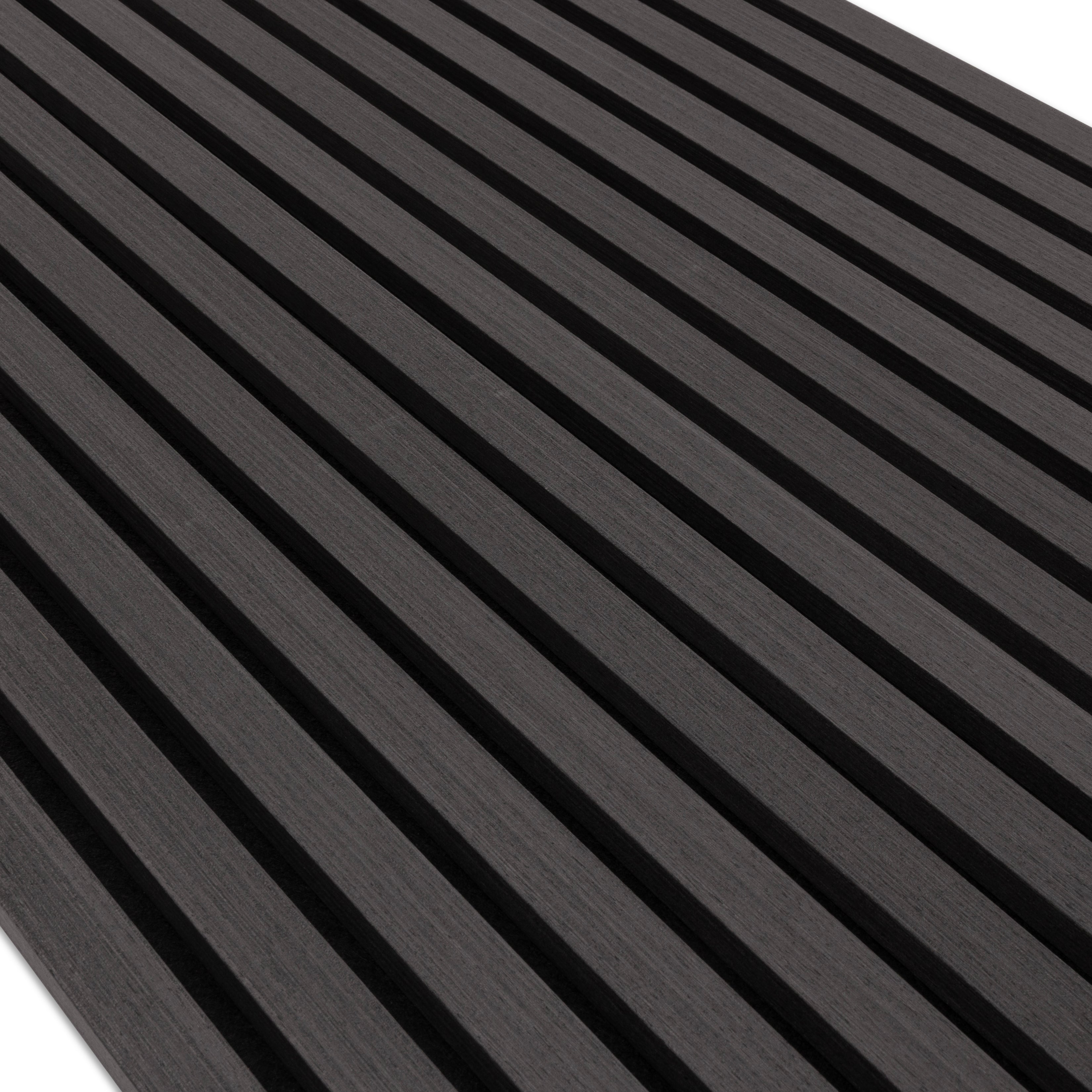 Akupanel Zwart Eiken Hout 260x60 cm
